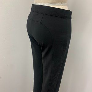 DEREK LAM Black Pants Slim Straight Leg Dress Pants Stretchy
